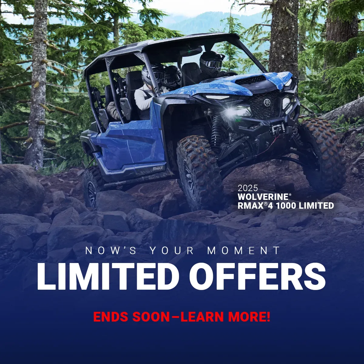 2025 Yamaha Wolverine RMAX4 1000 Limited promotional offer