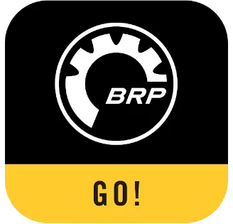 Official BRP GO! app icon for mobile trail and vehicle tracking