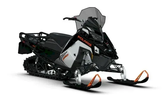Black Polaris Voyageur SP 155 snowmobile