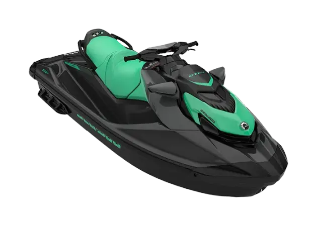 Sea-Doo GTI SE watercraft with teal accents and premium seating