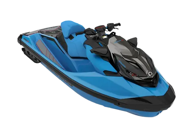 Top-tier Sea-Doo RXP-X 325 race watercraft in black and blue