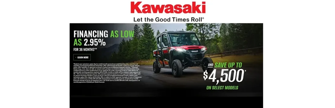 Kawasaki_Financing As Low $4,500
