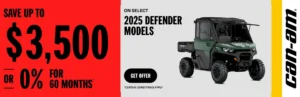 Read more about the article Save up to $3,500 or 0% for 60 months on select 2025 Defender models