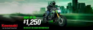 Read more about the article SAVE UP TO $1,250* ON SELECT ON-ROAD MOTORCYCLES