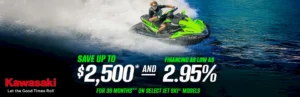 Read more about the article SAVE UP TO $2,500* AND FINANCING AS LOW AS 2.95% FOR 36 MONTHS** ON SELECT JET SKI MODELS