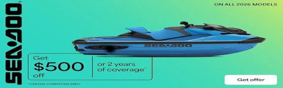 Read more about the article Sea-Doo – Get $500 off or 2 years of coverage on all 2026 models