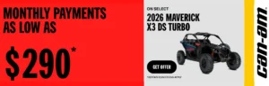 Read more about the article Monthly payment as low as $290 on select 2026 Maverick X3 DS Turbo models