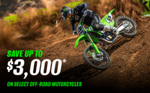 Read more about the article Kawasaki Save Up To $3,000* on Select Off-Road Motorcycles