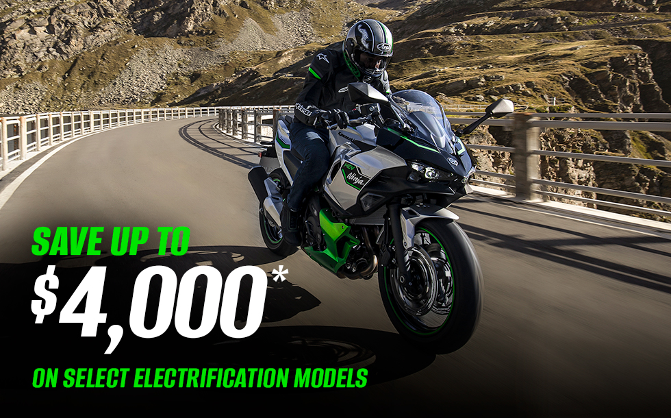Read more about the article Kawasaki Save up to $4,000* on select electrification motorcycles